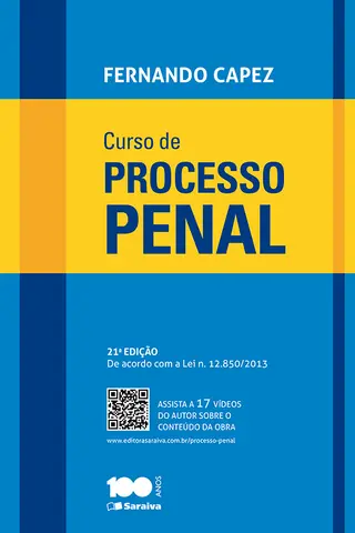 Cover of Curso de Processo Penal - 21ª Ed. 2014