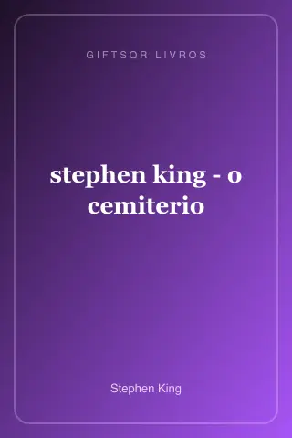 Cover of stephen king - o cemiterio