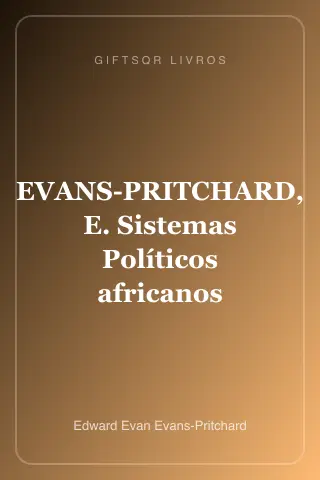 Cover of EVANS-PRITCHARD, E. Sistemas Políticos africanos
