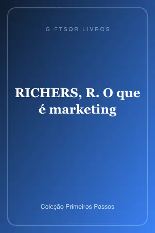 Cover of RICHERS, R. O que é marketing