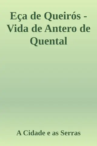 Cover of Eça de Queirós - Vida de Antero de Quental