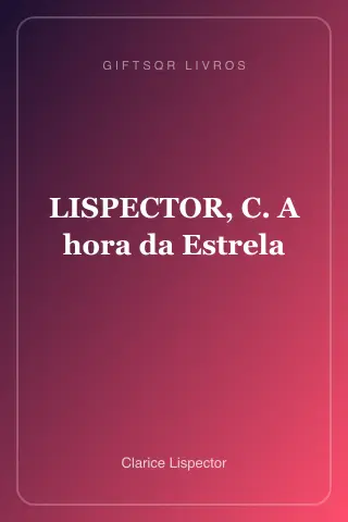 Cover of LISPECTOR, C. A hora da Estrela