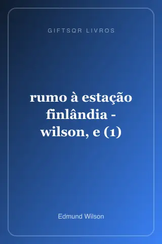 Cover of rumo à estação finlândia - wilson, e (1)
