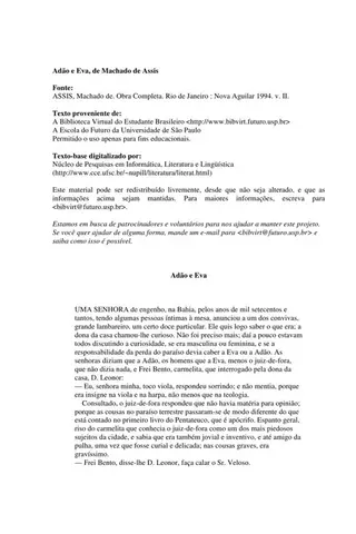 Cover of Adão e Eva