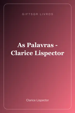 Cover of As Palavras - Clarice Lispector