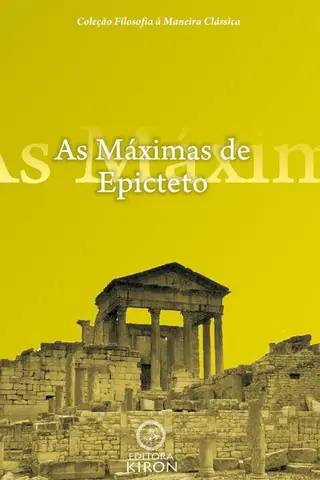 Cover of As máximas de Epicteto