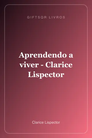 Cover of Aprendendo a viver - Clarice Lispector