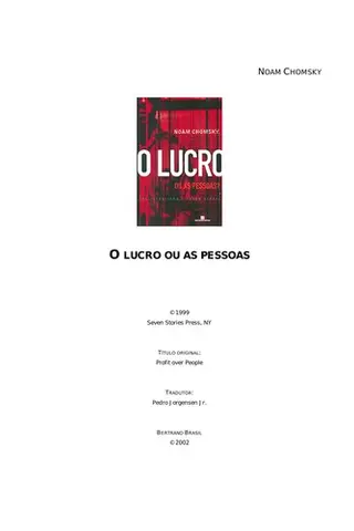 Cover of o_lucro_ou_as_pessoas