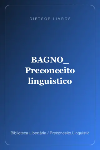 Cover of BAGNO_ Preconceito linguistico