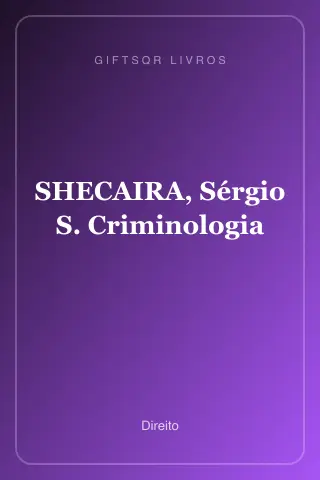 Cover of SHECAIRA, Sérgio S. Criminologia