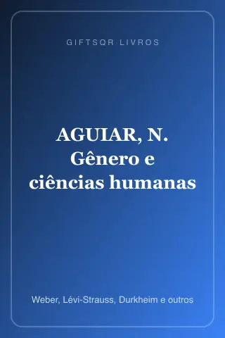 Cover of AGUIAR, N. Gênero e ciências humanas