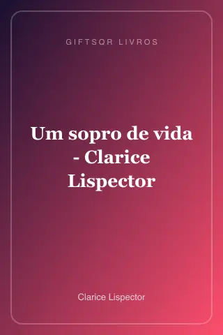 Cover of Um sopro de vida - Clarice Lispector