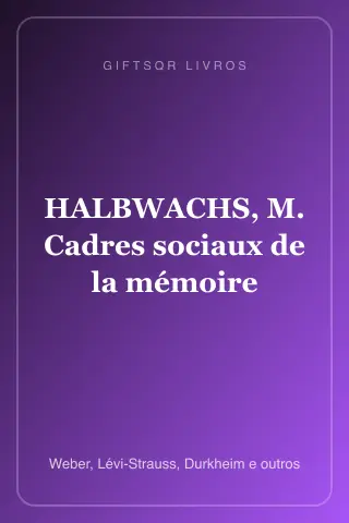 Cover of HALBWACHS, M. Cadres sociaux de la mémoire