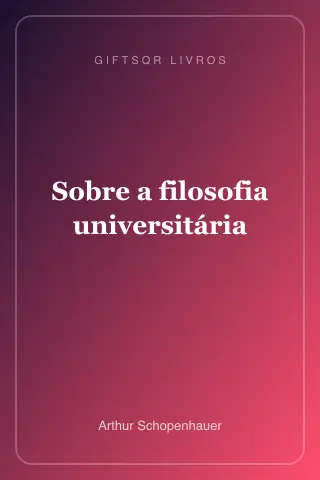Cover of Sobre a filosofia universitária