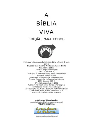 Cover of A BÍBLIA VIVA