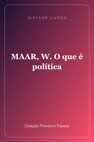 Cover of MAAR, W. O que é política