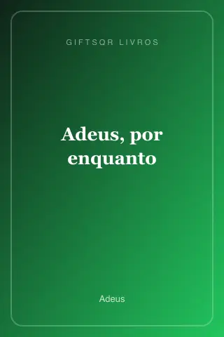 Cover of Adeus, por enquanto