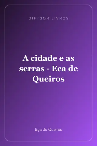Cover of A cidade e as serras - Eca de Queiros