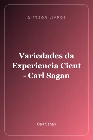 Cover of Variedades da Experiencia Cient - Carl Sagan