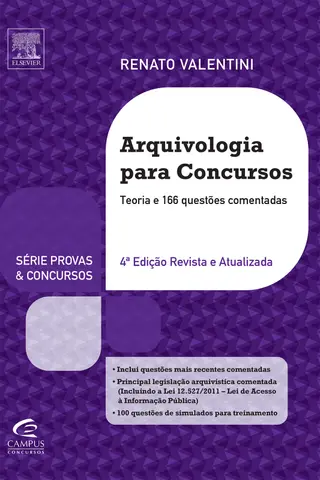 Cover of ARQUIVOLOGIA PARA CONCURSOS - 4ª EDIÇÃO