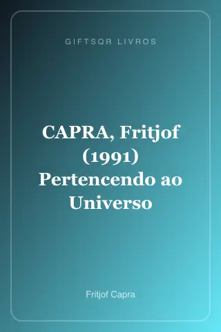 Cover of CAPRA, Fritjof (1991) Pertencendo ao Universo