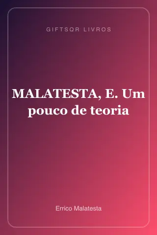 Cover of MALATESTA, E. Um pouco de teoria