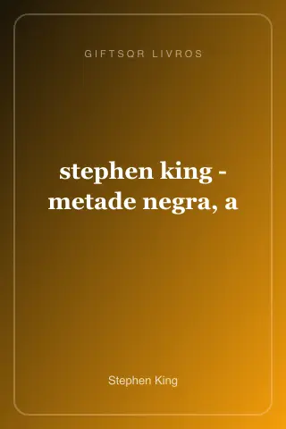 Cover of stephen king - metade negra, a