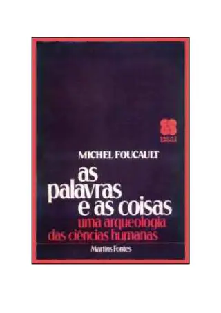 Cover of As Palavras e as Coisas