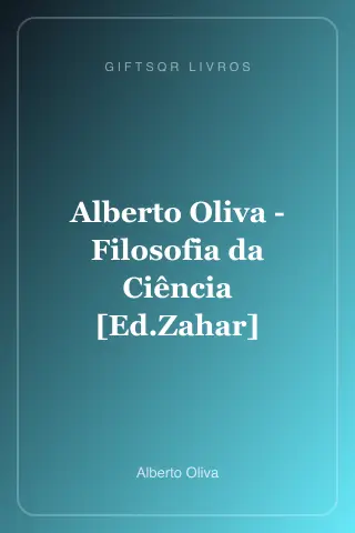 Cover of Alberto Oliva - Filosofia da Ciência [Ed.Zahar]