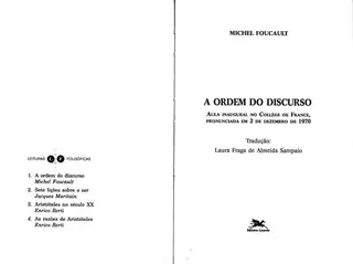 Cover of A Ordem do Discurso