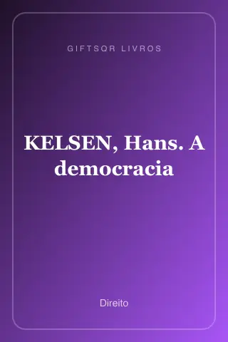 Cover of KELSEN, Hans. A democracia