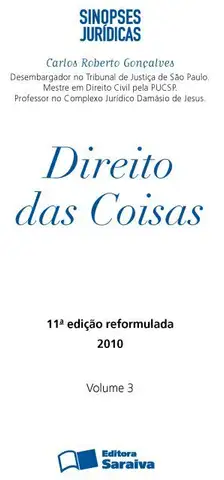 Cover of SINOPSES JUR�DICAS 3 - DIREITO DAS COISAS