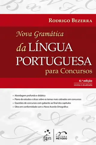 Cover of Nova Gramática da Língua Portuguesa para Concursos