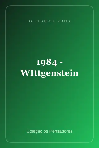 Cover of 1984 - WIttgenstein