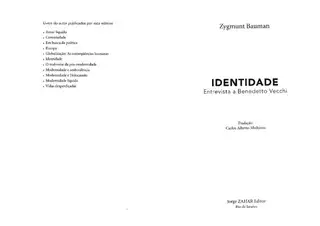 Cover of Identidade
