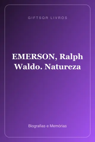 Cover of EMERSON, Ralph Waldo. Natureza