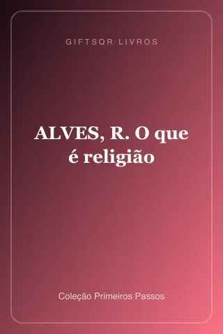 Cover of ALVES, R. O que é religião