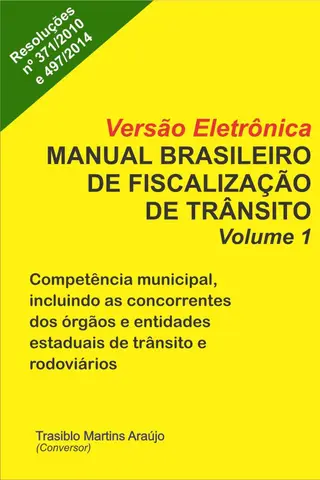 Cover of Versao Eletrônica do Manual Brasileiro de Fiscalização de Trânsito - Volume 1