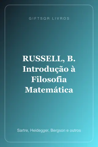 Cover of RUSSELL, B. Introdução à Filosofia Matemática