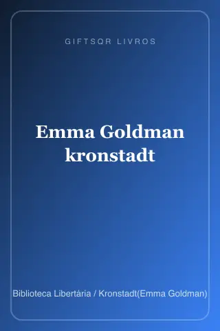 Cover of Emma Goldman kronstadt
