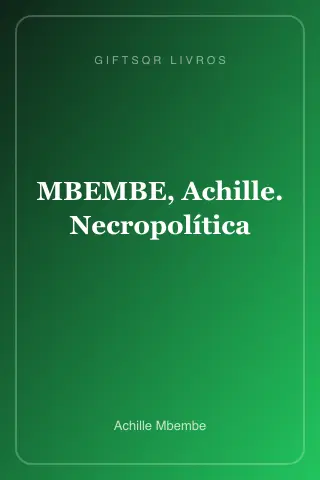 Cover of MBEMBE, Achille. Necropolítica