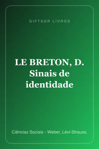 Cover of LE BRETON, D. Sinais de identidade