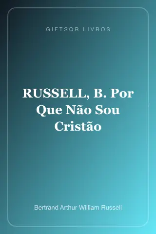 Cover of RUSSELL, B. Por Que Não Sou Cristão
