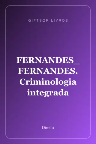 Cover of FERNANDES_ FERNANDES. Criminologia integrada
