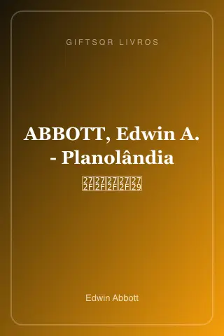 Capa de ABBOTT, Edwin A. - Planolândia ✯✯✯✯✩