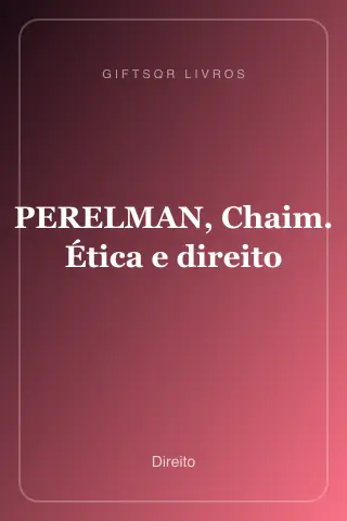 Cover of PERELMAN, Chaim. Ética e direito