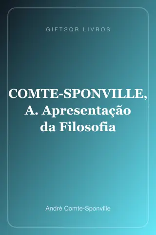 Cover of COMTE-SPONVILLE, A. Apresentação da Filosofia
