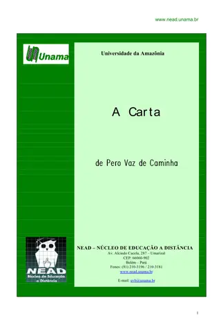 Cover of Carta Do Achamento Do Brasil