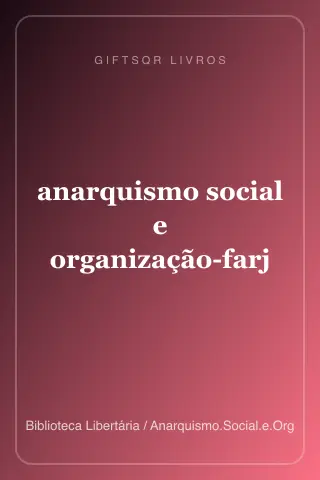 Cover of anarquismo social e organização-farj